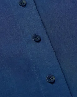 Robe bleue Cupro Gianna