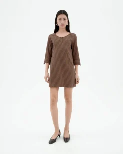 Robe courte à rayures Maria