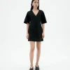 Robe courte noire décolleté en V Kim