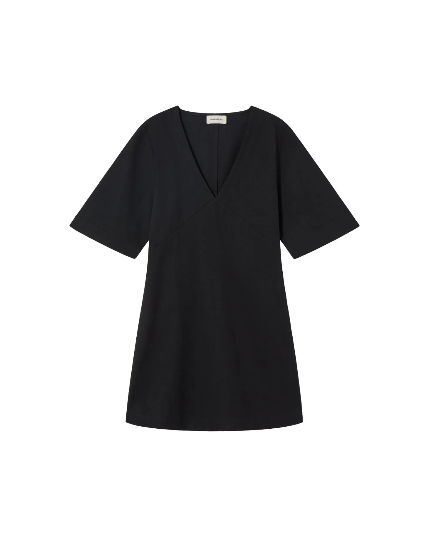 Robe courte noire décolleté en V Kim