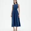 Robe cut out Cupro Kin