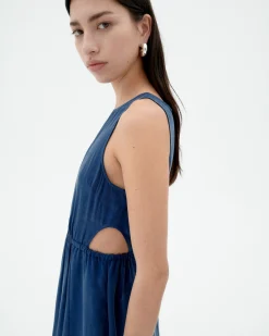 Robe cut out Cupro Kin