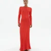 Robe longue en maille dos ouvert Riko