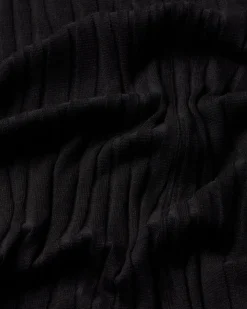 Robe longue noire en maille Ecovero Sade