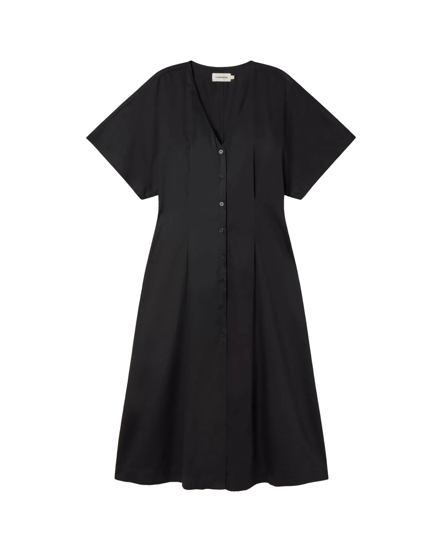 Robe noire taille ajustée Laura