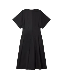 Robe noire taille ajustée Laura
