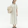 Robe poplin à rayures Gianna