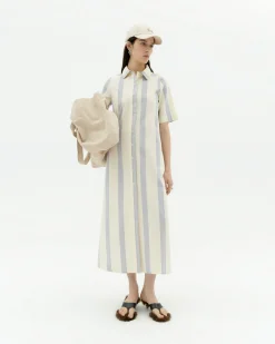 Robe poplin à rayures Gianna