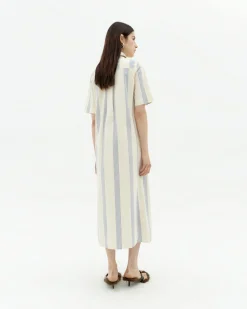 Robe poplin à rayures Gianna