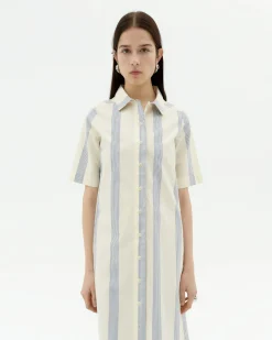 Robe poplin à rayures Gianna
