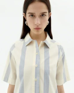 Robe poplin à rayures Gianna