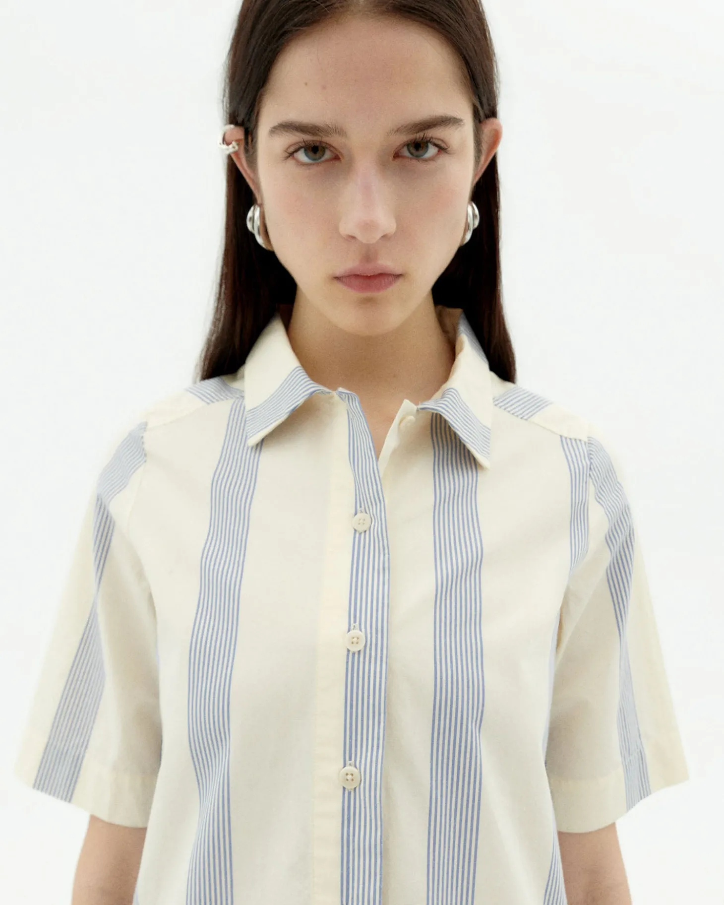 Robe poplin à rayures Gianna