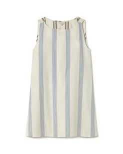 Robe poplin à rayures nœud Cecile