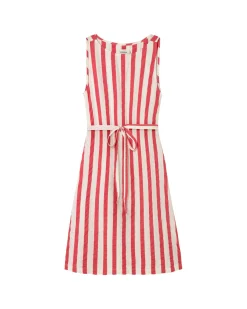 Robe seersucker à rayures nœud Cecile