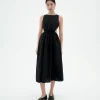 Robe seersucker cut out Kin