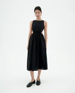 Robe seersucker cut out Kin