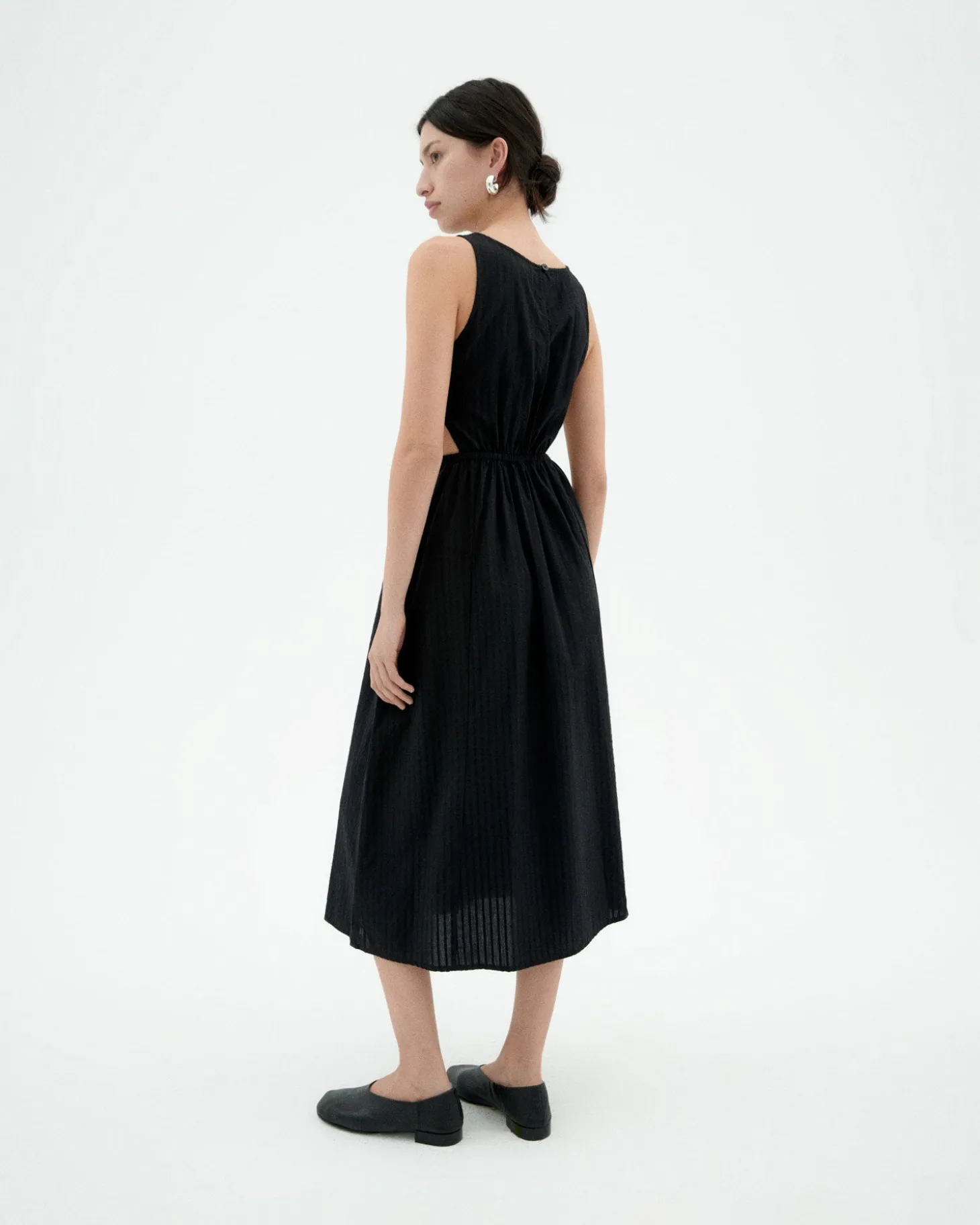 Robe seersucker cut out Kin