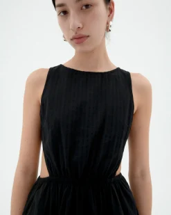 Robe seersucker cut out Kin