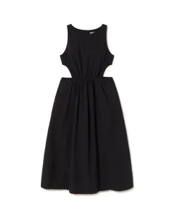 Robe seersucker cut out Kin