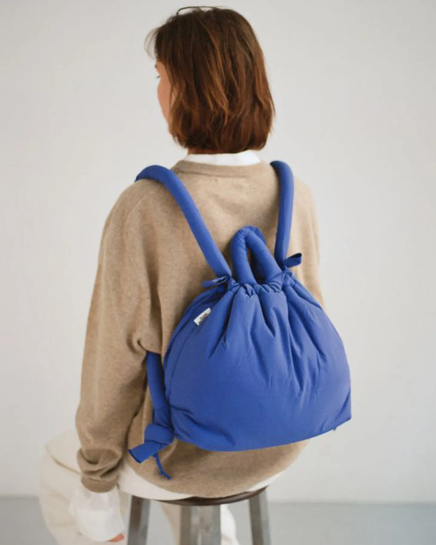 Sac bleu cobalt souple Ona