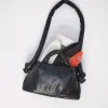 Sac noir en cuir végétal Mini Ona
