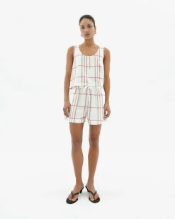 Short à carreaux Geranio