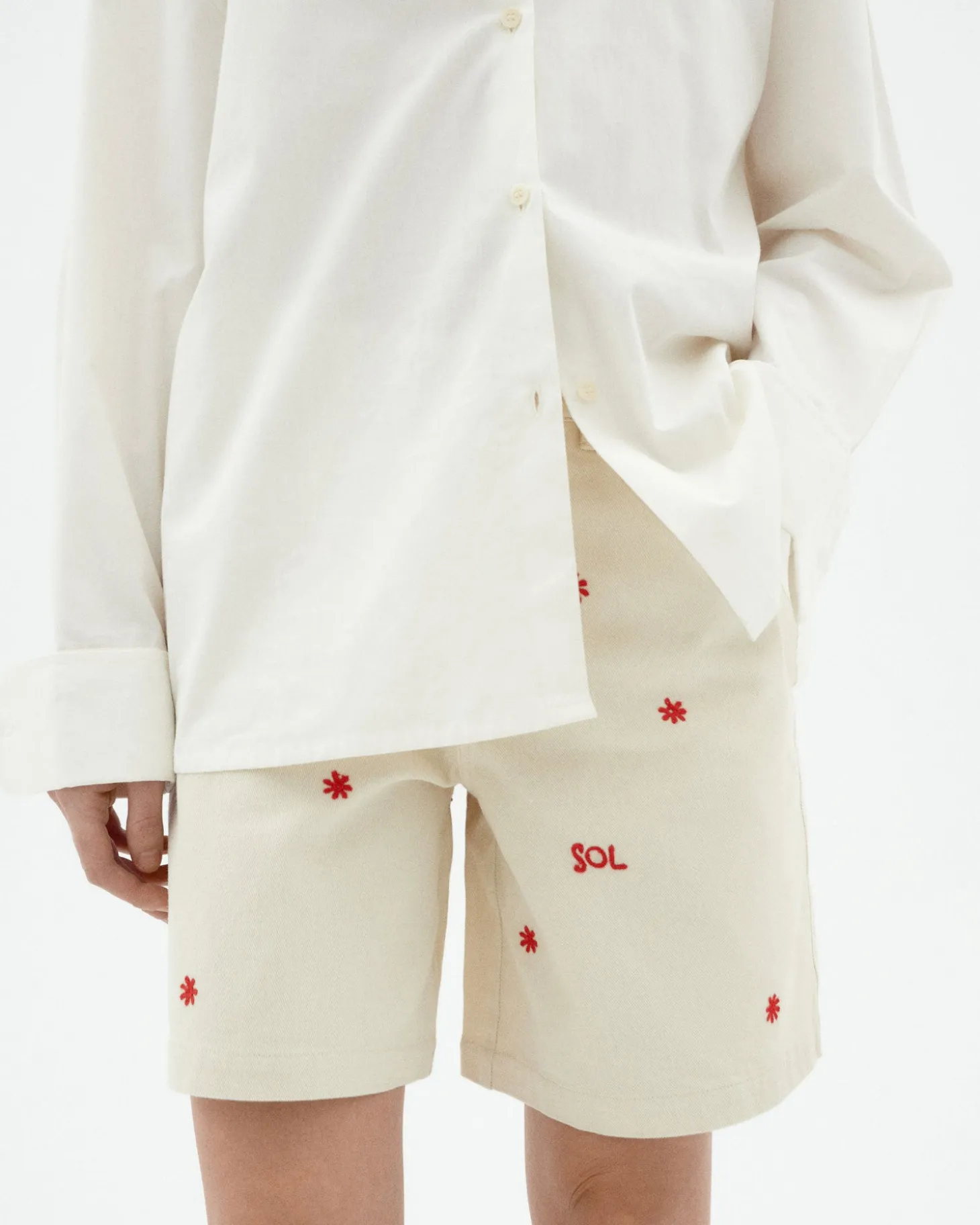 Short brodé à la main Luisa