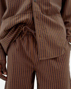 Short marron à rayures Henry