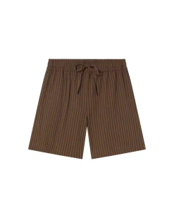 Short marron à rayures Henry