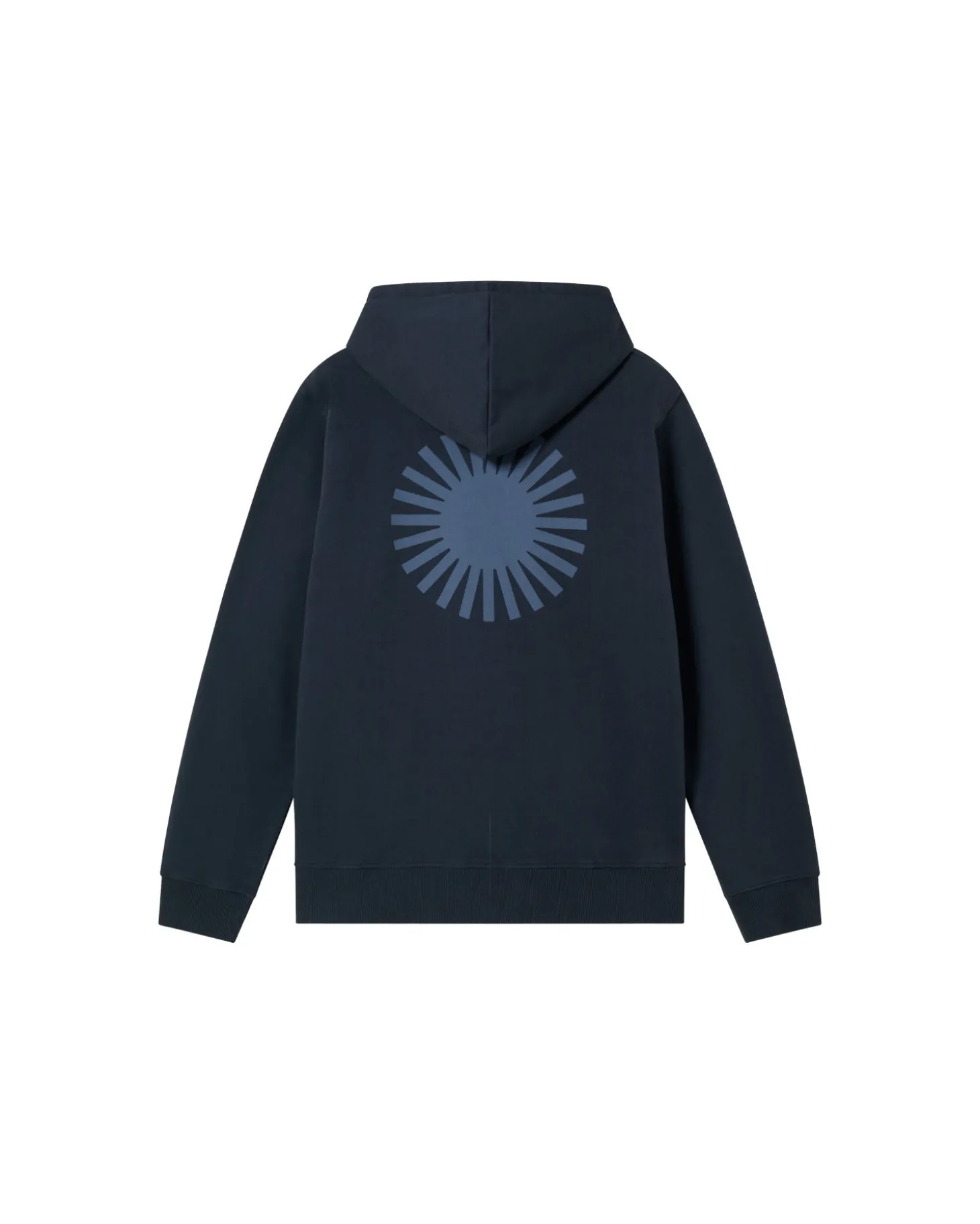 Sweat À Capuche graphite Simon soleil bleu au dos