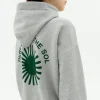Sweat À Capuche Valeria soleil vert au dos