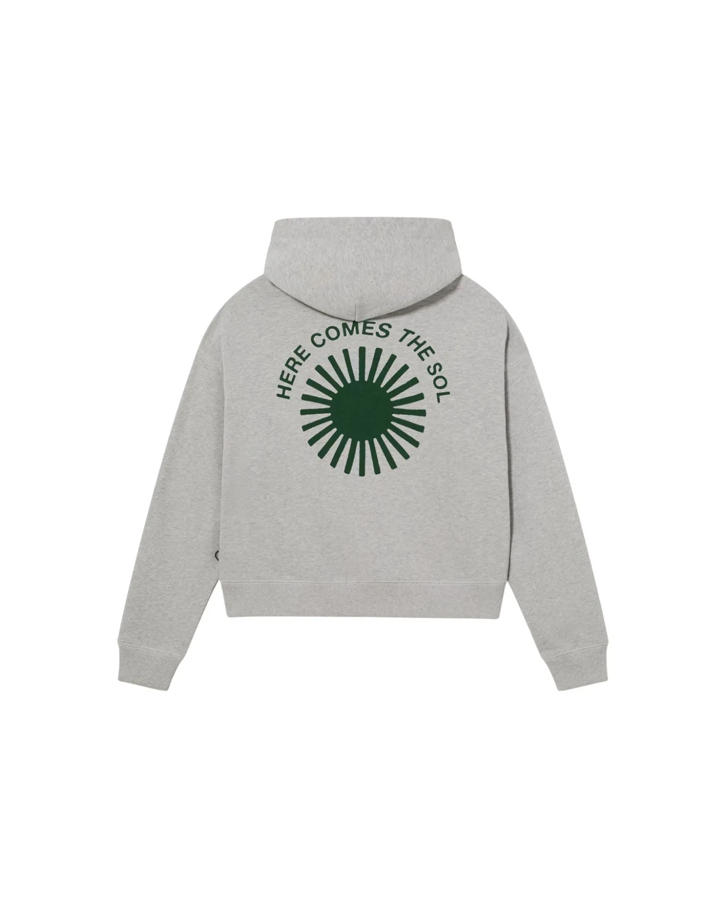 Sweat À Capuche Valeria soleil vert au dos