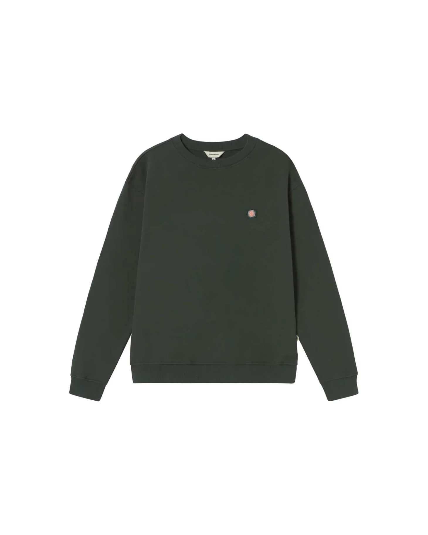 Sweat vert Leon soleil coral au dos