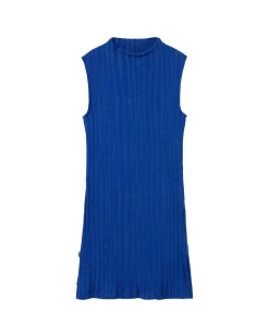 Top bleu en maille Ecovero Velita