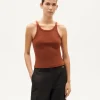 Top Halter marron Harriet