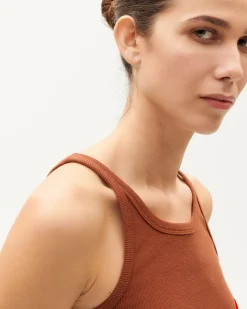 Top Halter marron Harriet