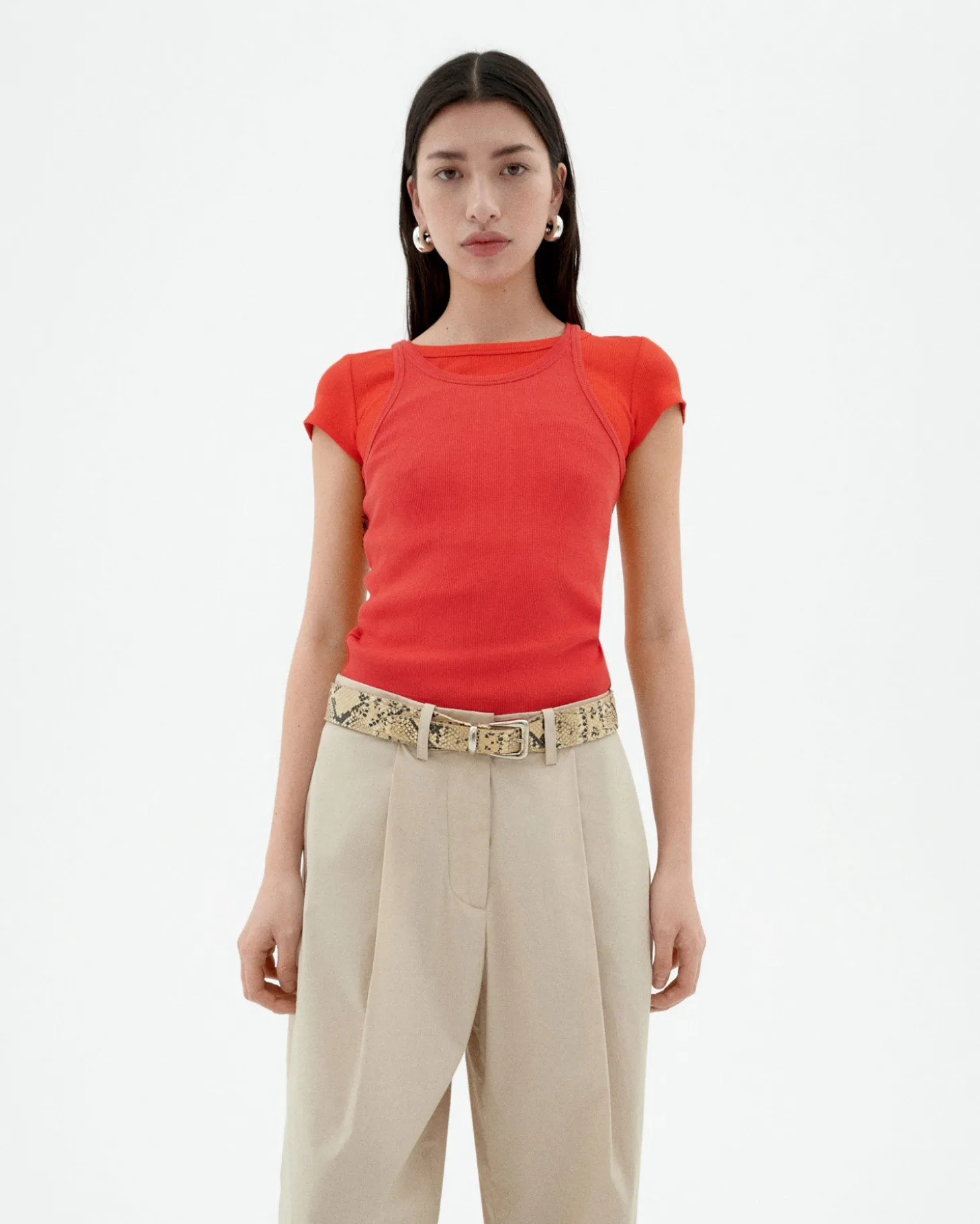 Top Halter rouge Harriet