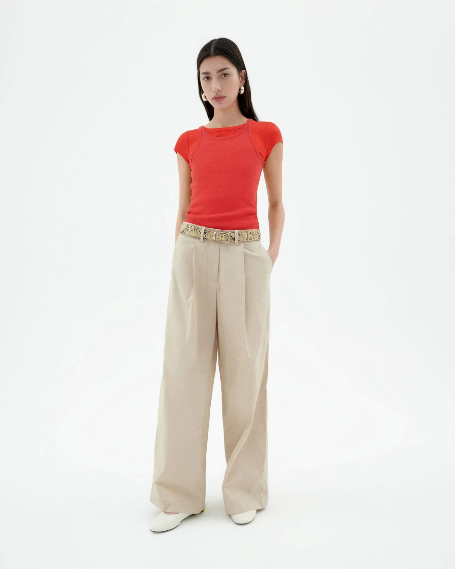 Top Halter rouge Harriet