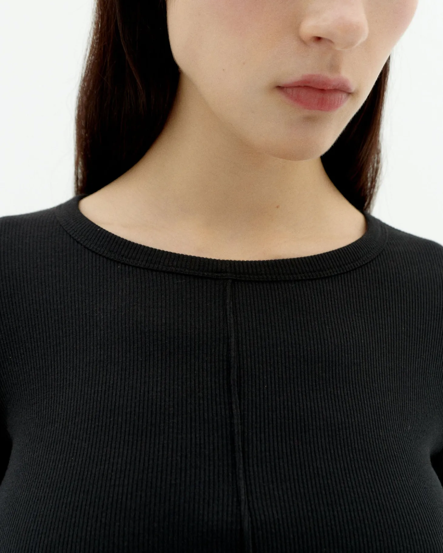 Top noir coton modal Susan