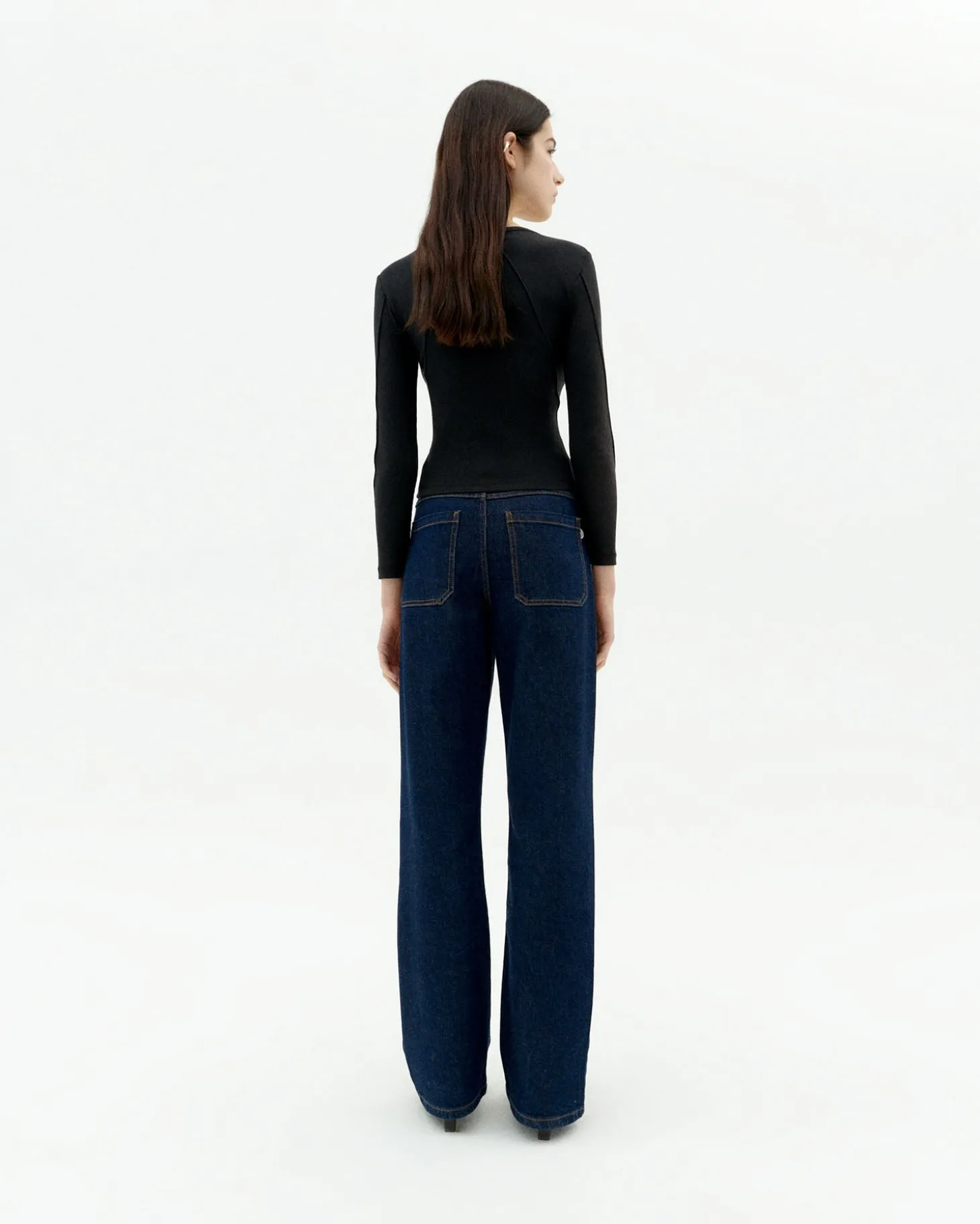 Top noir coton modal Susan
