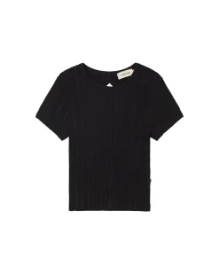 Top noir en maille Ecovero Rue