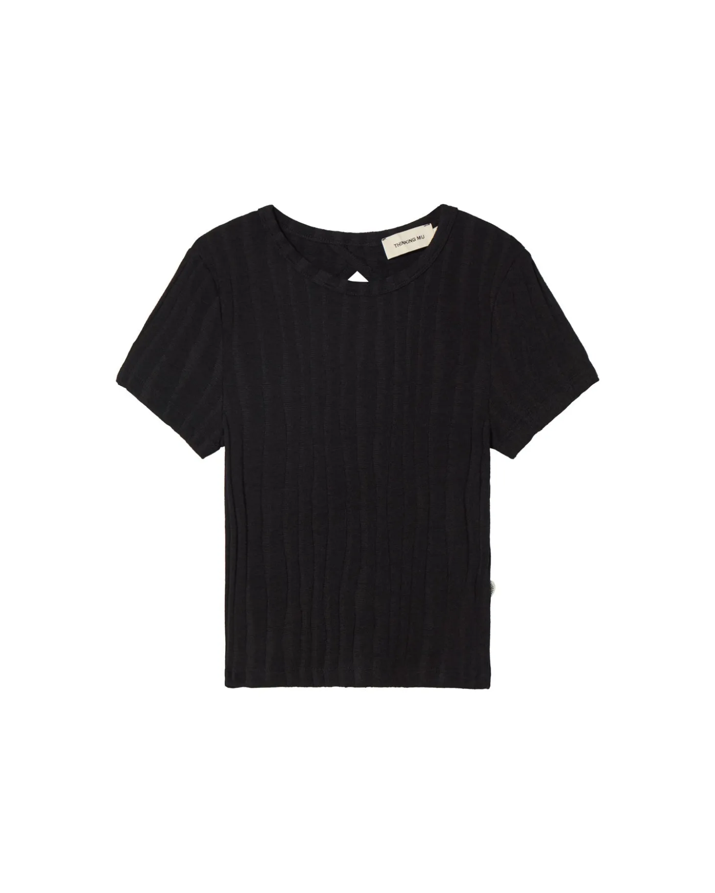 Top noir en maille Ecovero Rue