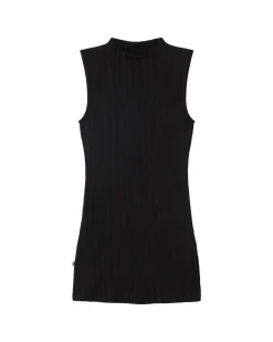 Top noir en maille Ecovero Velita