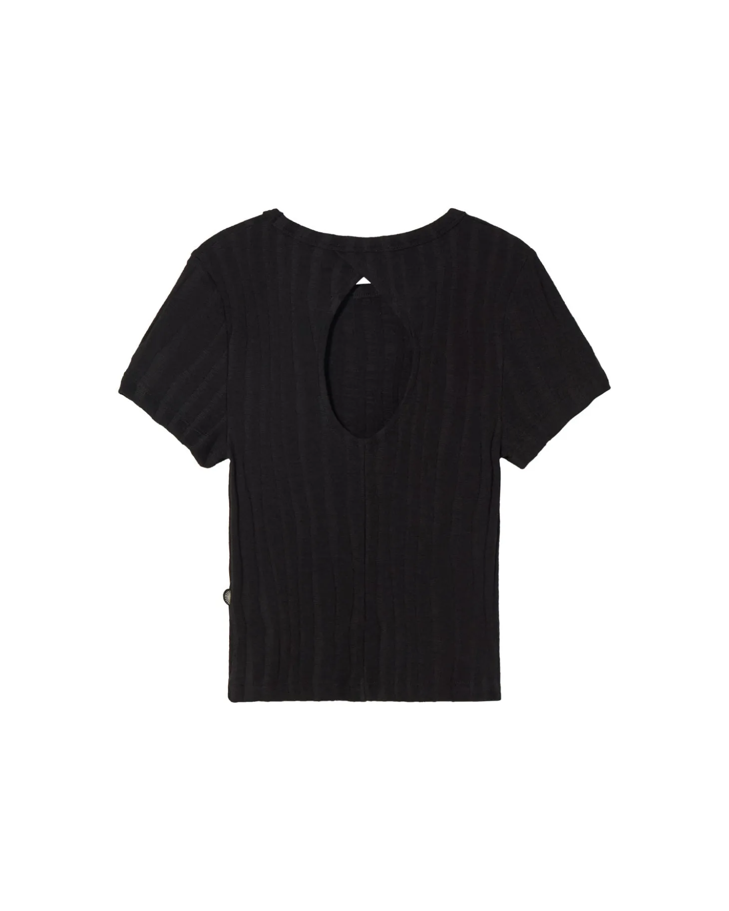 Top noir en maille Ecovero Rue