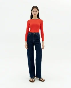 Top rouge coton modal Susan
