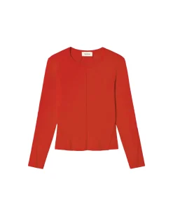 Top rouge coton modal Susan