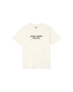 T-shirt blanc here comes the sol