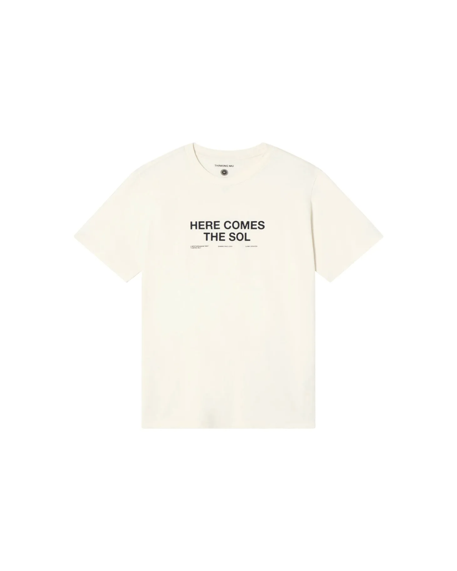 T-shirt blanc here comes the sol