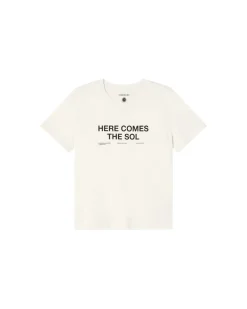 T-shirt blanc here comes the sol Ida
