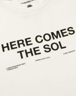 T-shirt blanc here comes the sol Ida